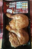 Mängden socker i Cuisse de poulet rôties