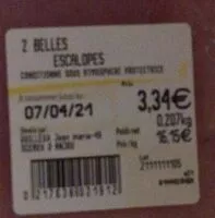 Mängden socker i ESCALOPE DE DINDE