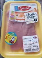 Mängden socker i 2 escalopes de dinde