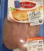 Mängden socker i Escalope de poulet