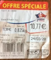 Mängden socker i Filets de canard