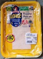 Mängden socker i 2 escalopes fine dinde fermière
