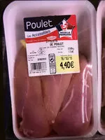 Mängden socker i Filets de poulet