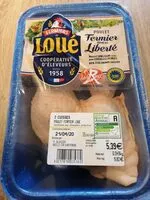 Mängden socker i Cuisses de poulet fermier élevé en liberté