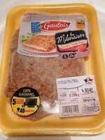 Mängden socker i Escalope de dinde mariné milanaise tomate oignon