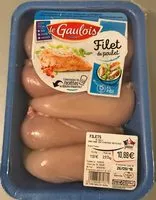 Mängden socker i Filet de poulet