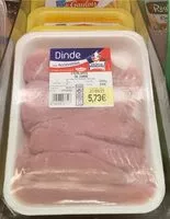 Mängden socker i Escalopes de dinde