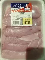 Mängden socker i Escalopes de dinde