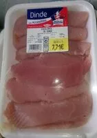 Mängden socker i Escalope de dinde volaille de France le Gaulois