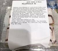 Mängden socker i Millefeuille
