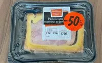 Mängden socker i Paté en croûte supérieur au jambon