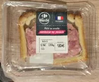 Mängden socker i Pâté en croûte supérieur au jambon