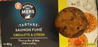 Mängden socker i Tartare saumon fumé ciboulette et citron