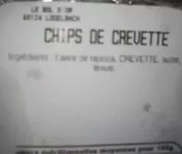 Mängden socker i Chips de crevettes