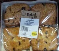 Mängden socker i Fruit scones