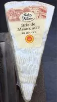 Mängden socker i Brie de meaux AOP au lait cru