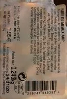 Mängden socker i Brie de Meaux AOP