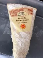 Mängden socker i Brie de Meaux AOP au lait cru
