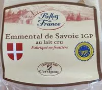 Mängden socker i Emmental de Savoie IGP au lait cru