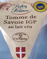 Mängden socker i Tomme de Savoie IGP au lait cru
