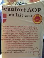 Mängden socker i Beaufort AOP au lait cru