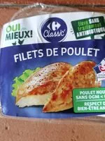 Mängden socker i Filets de poulet