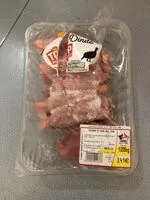 Mängden socker i Ailerons de dinde avec peau