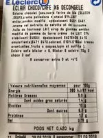 Mängden socker i Eclair chocolat