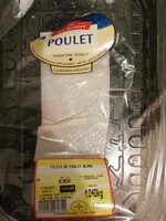 Mängden socker i Filets de poulet blanc