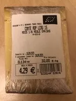 Mängden socker i Comté AOP Lait Cru 15 mois 1/8 meule environ .5 kg