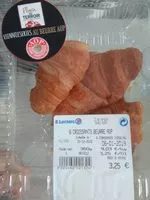 Mängden socker i 6 croissants beurre AOP