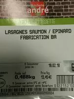 Mängden socker i Lasagnes saumon épinard