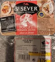 Mängden socker i Filets de poulet fermier