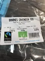 Mängden socker i Bananes Cavendish bio