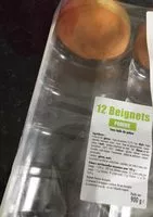 Mängden socker i Beignets