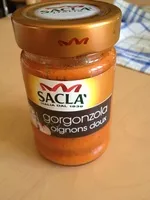 Mängden socker i Sauce gorgonzola oignons doux
