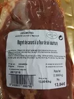 Mängden socker i Magret de canard à la fleur de sel