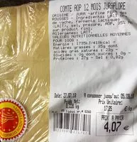 Mängden socker i Comte AOC 12 mois l