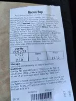 Mängden socker i Bacon Bap