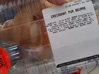 Mängden socker i Croissant pur beurre