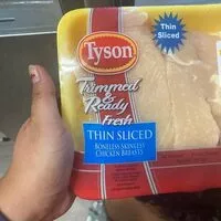 Mängden socker i Thin sliced boneless skinless chicken breast