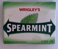 Mängden socker i Wrigley spearmint slim pack