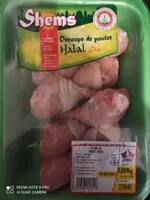 Mängden socker i Pilons de poulet Halal