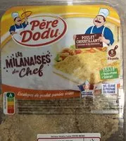 Mängden socker i Escalopes de poulet panées crues