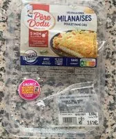 Mängden socker i Les escapoles milanaises poulet pane cru