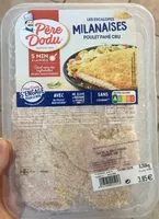 Mängden socker i Escalopes de poulet milanaises