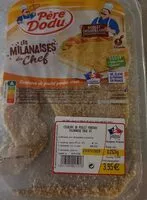 Mängden socker i Escalopes de poulet panées crues