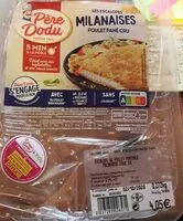 Mängden socker i Escalope milanaise poulet pané cru
