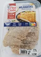 Mängden socker i Escalopes milanaise poulet pané