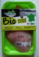 Mängden socker i ESCALOPE EXTRA FINE DE POULET FERMIER BIO